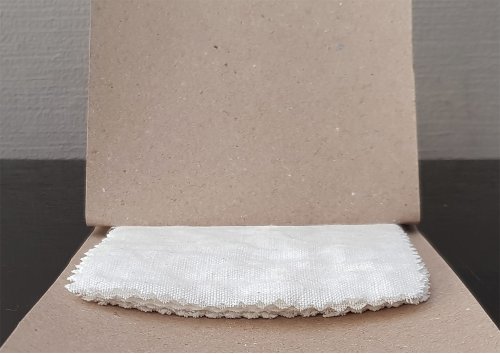 Échantillons-7: tissus stonewashed blancs Échantillons
